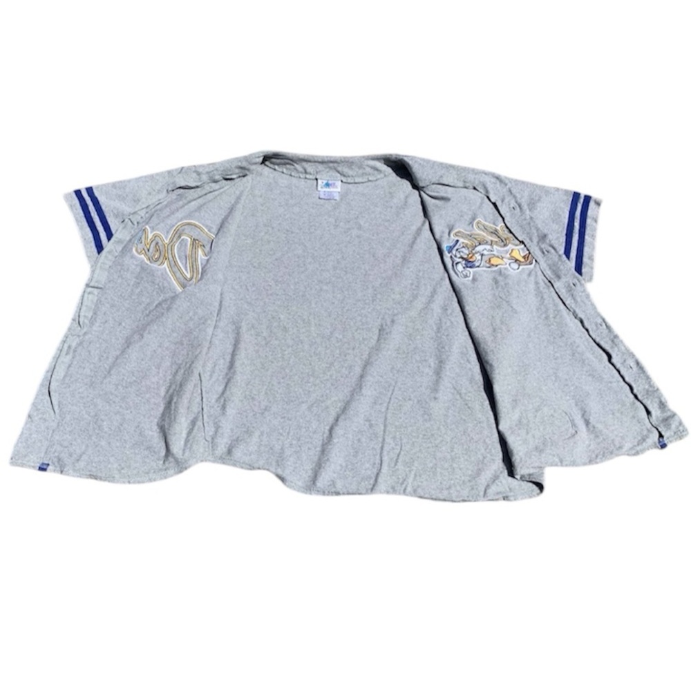 Vtg Disneyland Resort Donald Duck Baseball Jersey M Oversized Blokecore - Picture 6 of 7